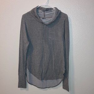 Grey lightweight athletic hoodie